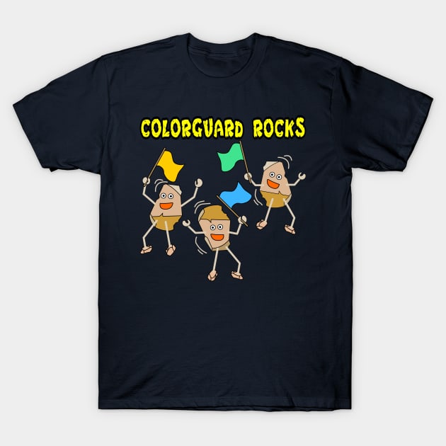 Colorguard Rocks Light T-Shirt by Barthol Graphics